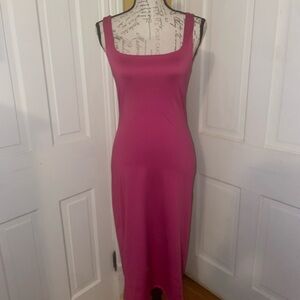 Sincerely Jules Hot Pink Midi Dress